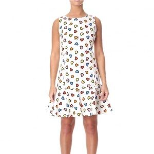 LOVE MOSCHINO | Multi color heart print dress